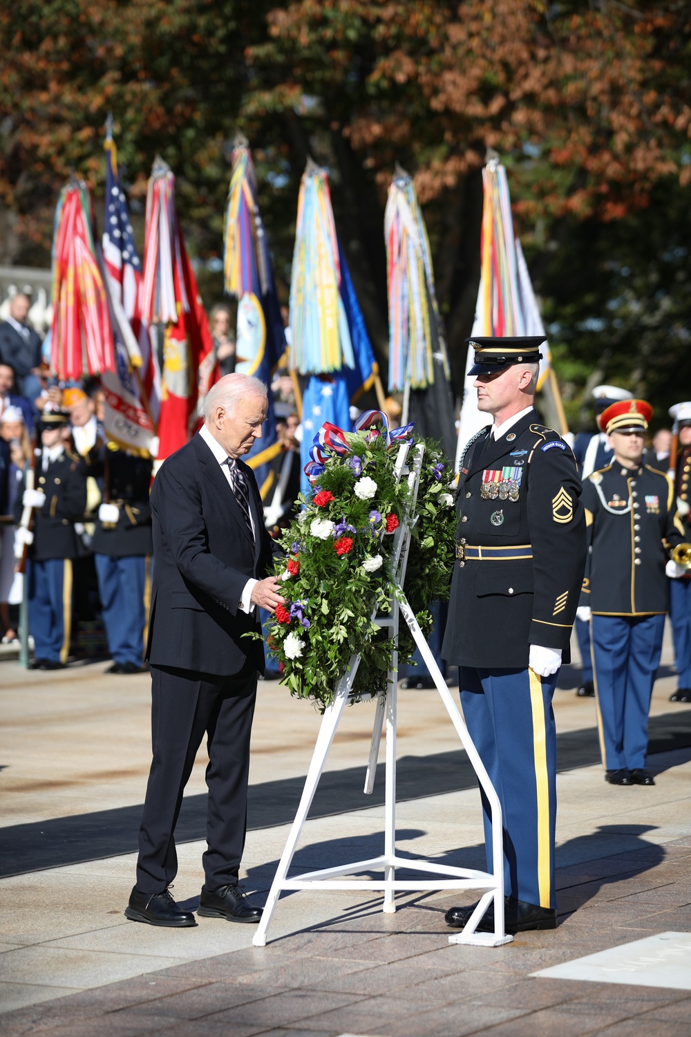 President Joe Biden Honors Veterans at Arlington National Cemetery