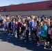 Marines spend time with students at the Annual Sunset Hills Elementary School Veterans Day Program