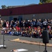 Marines spend time with students at the Annual Sunset Hills Elementary School Veterans Day Program