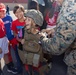 Marines spend time with students at the Annual Sunset Hills Elementary School Veterans Day Program