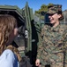 Marines spend time with students at the Annual Sunset Hills Elementary School Veterans Day Program