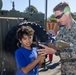 Marines spend time with students at the Annual Sunset Hills Elementary School Veterans Day Program