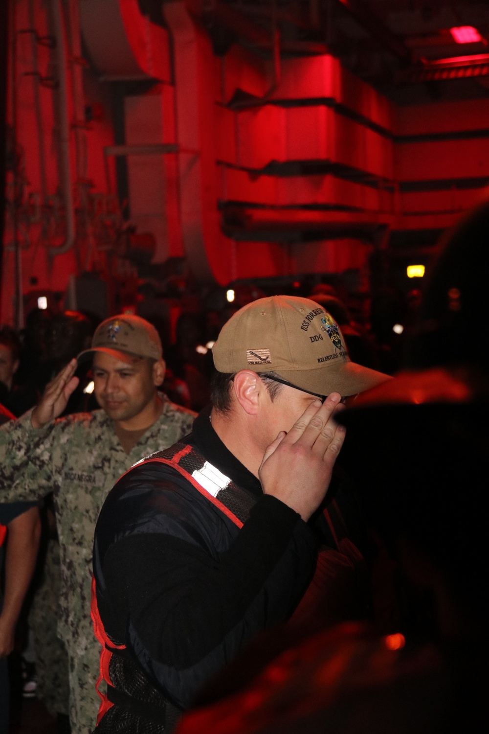 &quot;Ring Off&quot; Ceremony at Sea