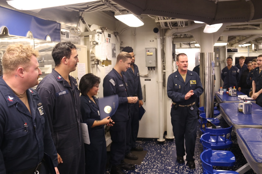 Enlisted Surface Warfare Specialist Pinning Ceremony