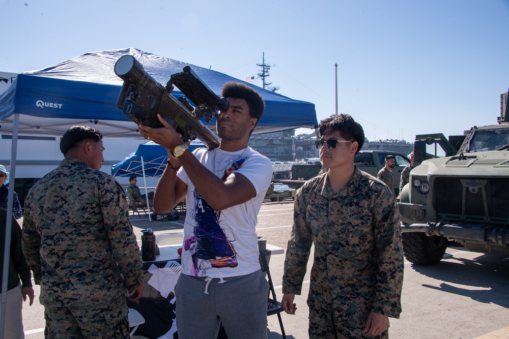 Fleet Week San Diego 2024 Broadway Pier on Veteran's Day