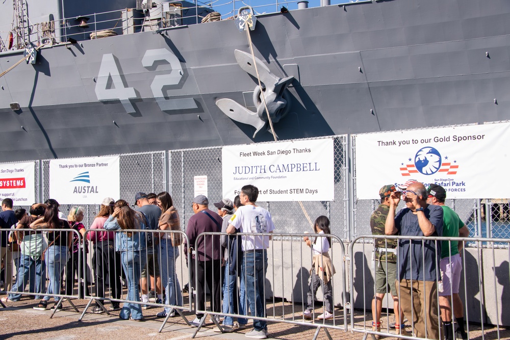 Fleet Week San Diego 2024 Broadway Pier on Veteran's Day