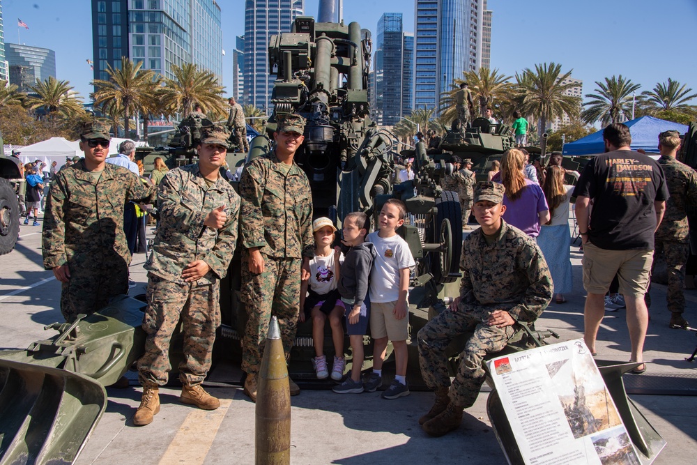 Fleet Week San Diego 2024 Broadway Pier on Veteran's Day