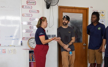 MSC Far East, USNS City of Bismarck Visit Learning Center in Thailand