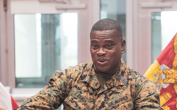 MARFORK Marines conduct a cake cutting ceremony for the 249th Marine Corps Birthday