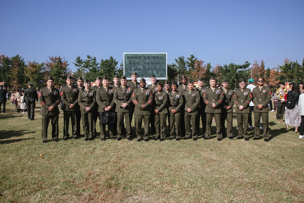 MARFORK Marines visit Republic of Korea Marine Corps Bootcamp Graduation