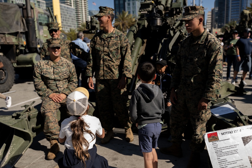 Fleet Week San Diego 2024 Broadway Pier on Veteran's Day