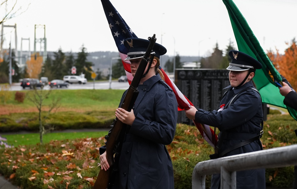 Washington Army National Guard band plays at 18th Annual Tacoma Veterans Day celebration