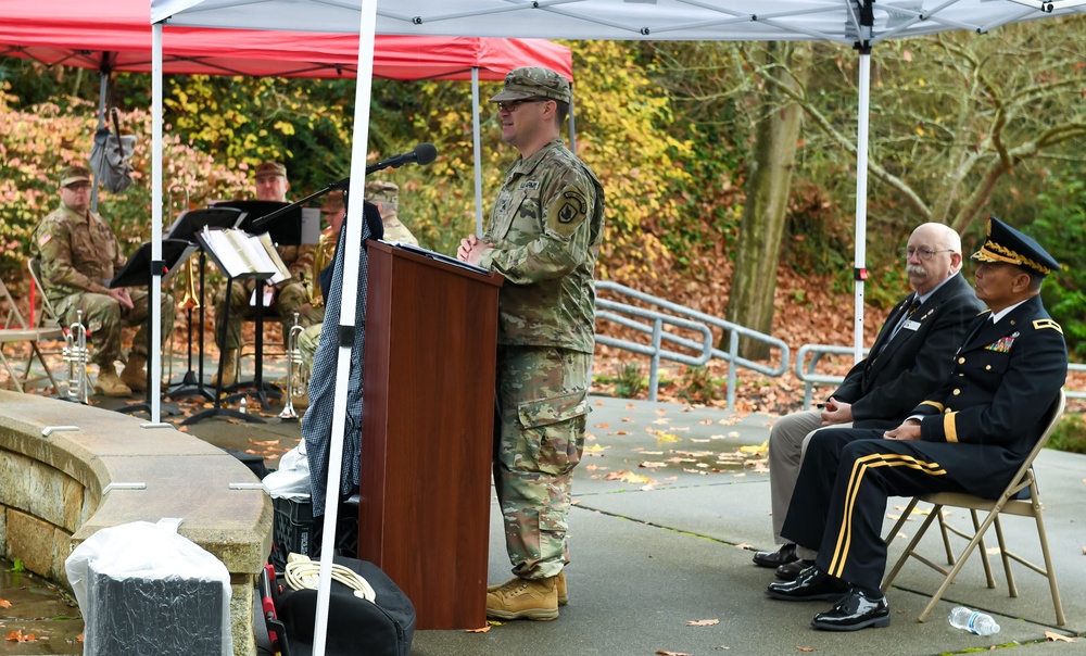 Washington Army National Guard band plays at 18th Annual Tacoma Veterans Day celebration