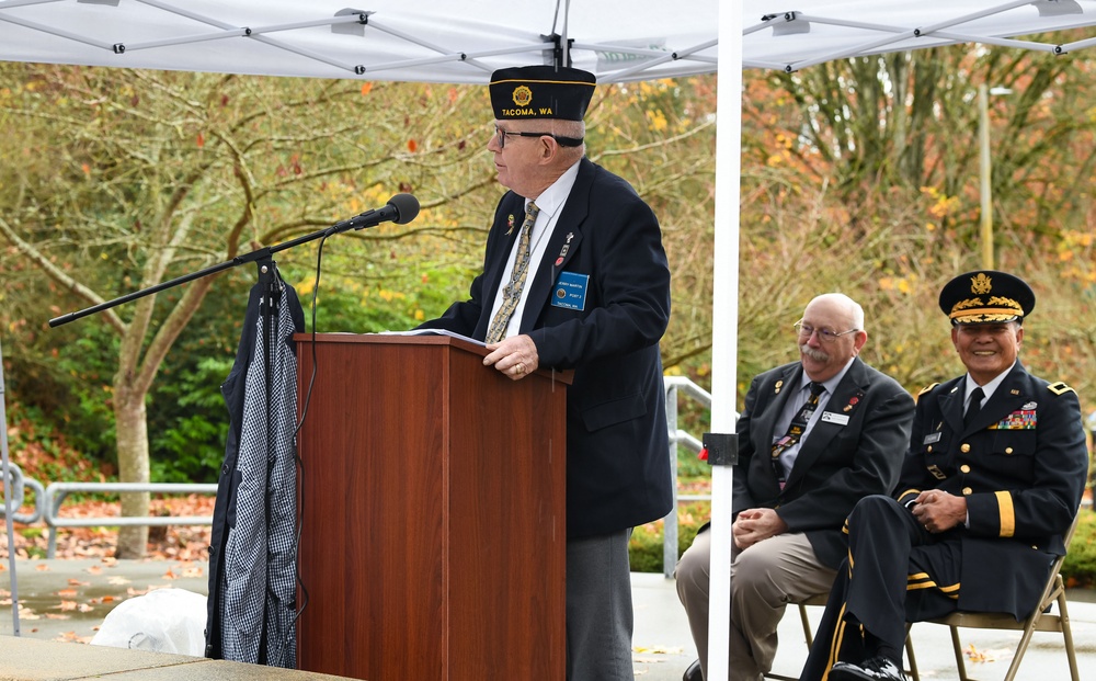 Washington Army National Guard band plays at 18th Annual Tacoma Veterans Day celebration