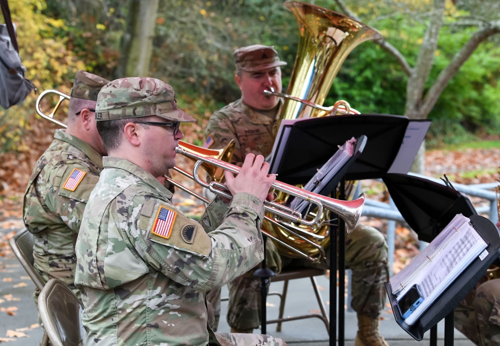 Washington Army National Guard band plays at 18th Annual Tacoma Veterans Day celebration