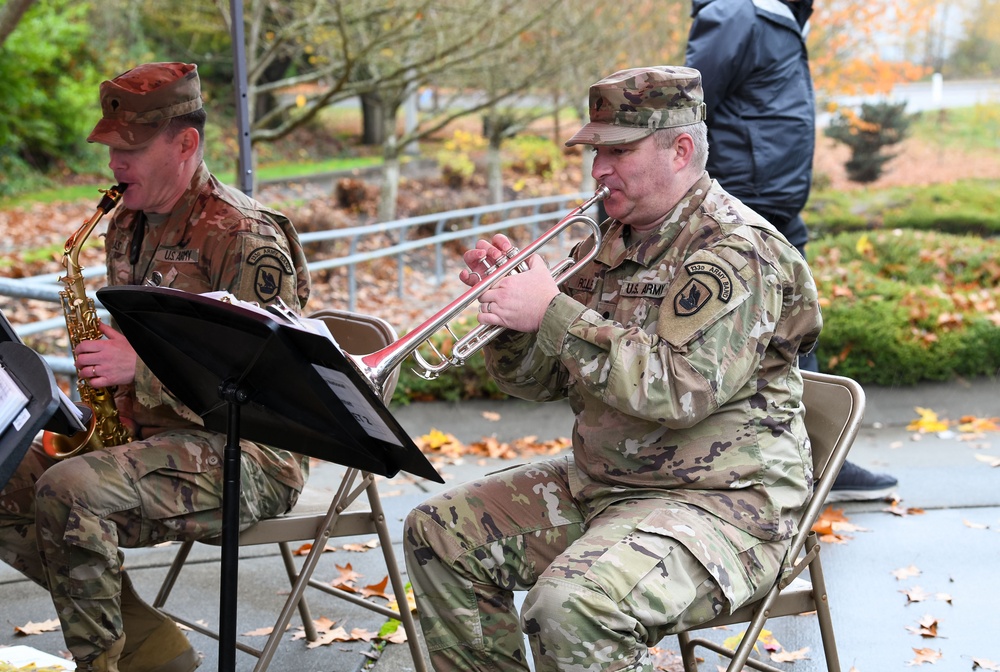 Washington Army National Guard band plays at 18th Annual Tacoma Veterans Day celebration