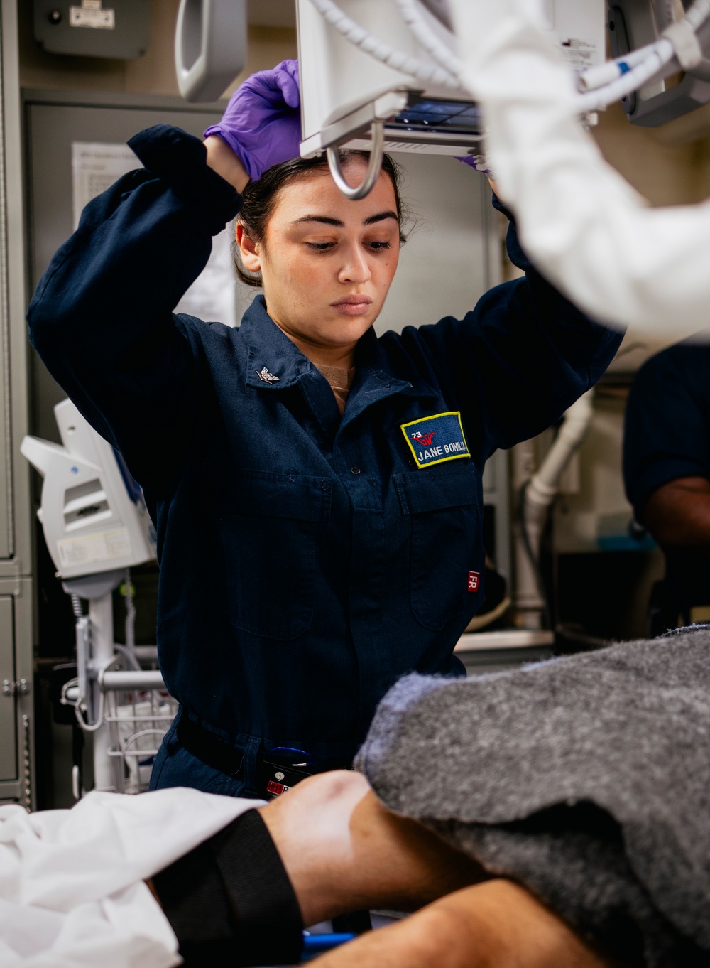 USS George Washington Conducts a Medical Flight Deck Casualty Drill