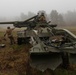 Italian Army artillery battery executes gun emplacement drills during Dynamic Front 25