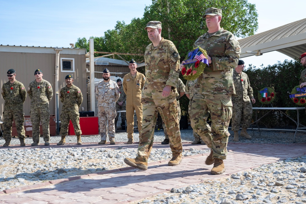 386 AEW leaders take pause to remember with Coalition partners