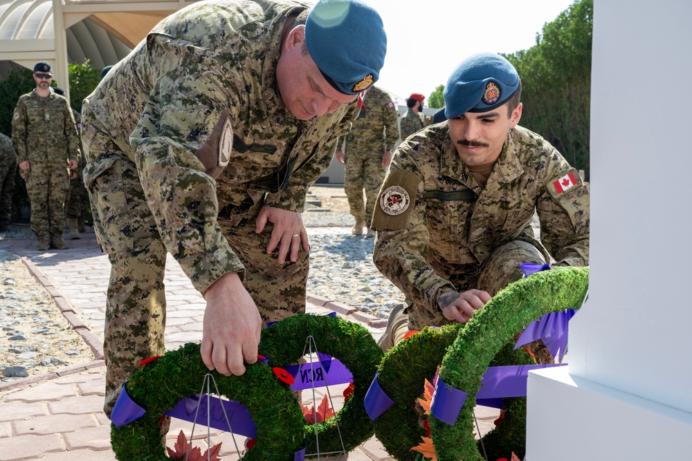 386 AEW leaders take pause to remember with Coalition partners