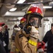 USS Ronald Reagan (CVN 76) Sailors participate in damage control drill