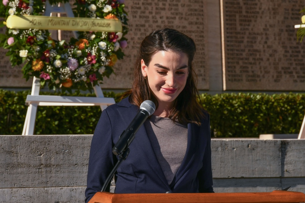 Veterans Day Commemorative Ceremony 2024-Florence American Cemetery and Memorial