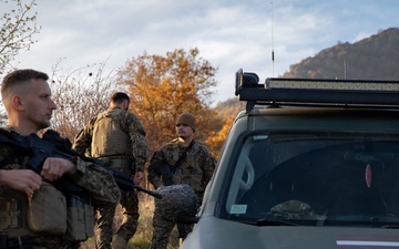 Latvian Soldiers Conduct Routine Patrols in Kosovo