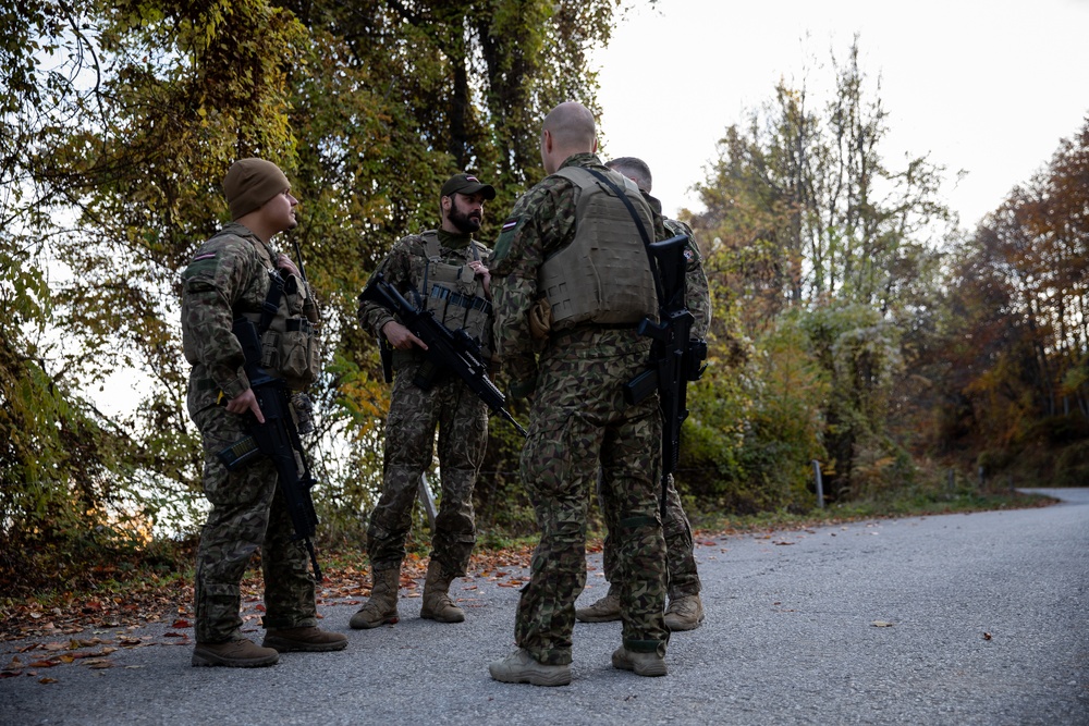 Latvian Soldiers Conduct Routine Patrols in Kosovo