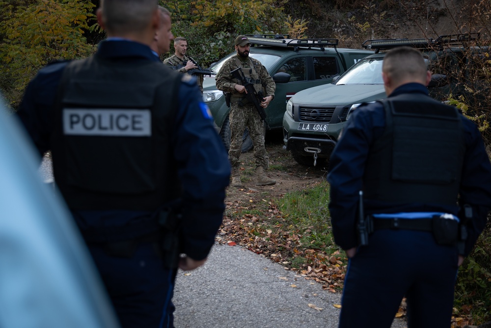 Latvian Soldiers Conduct Routine Patrols in Kosovo