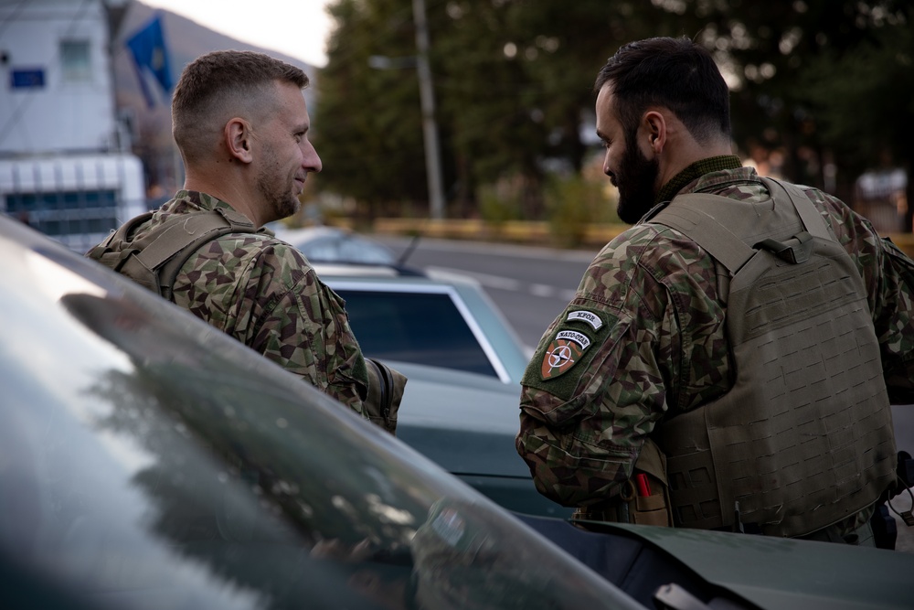 Latvian Soldiers Conduct Routine Patrols in Kosovo