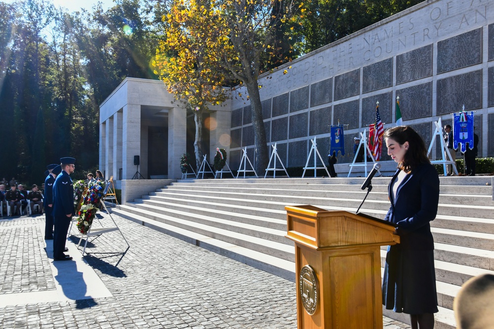 Veterans Day Commemorative Ceremony 2024-Florence American Cemetery and Memorial