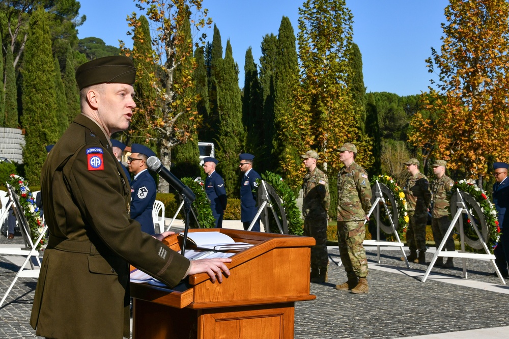 Veterans Day Commemorative Ceremony 2024-Florence American Cemetery and Memorial