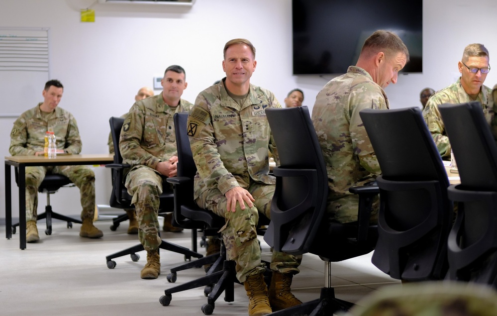 Maj. Gen. Scott Naumann Visits 3rd Brigade, 10th Mountain Division (Light Infantry) in EUCOM