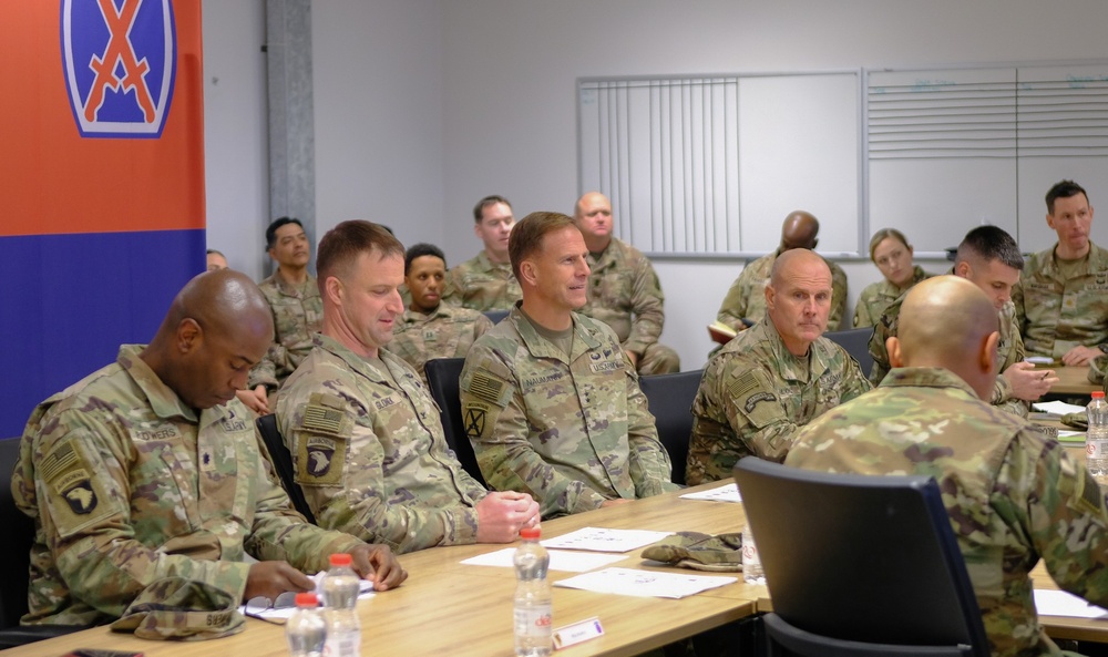 Maj. Gen. Scott Naumann Visits 3rd Brigade, 10th Mountain Division (Light Infantry) in EUCOM