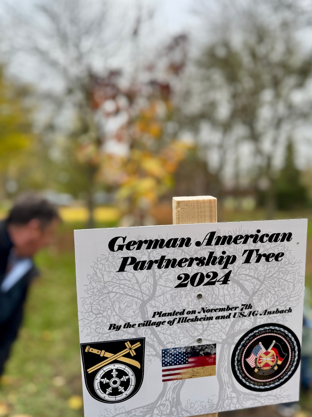 German - American Partnership Tree planting in Illesheim, Germany