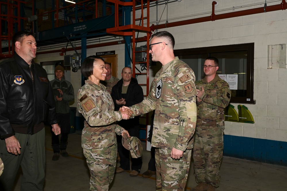 The 100th ARW command team congratulates Chief Master Sergeant selects
