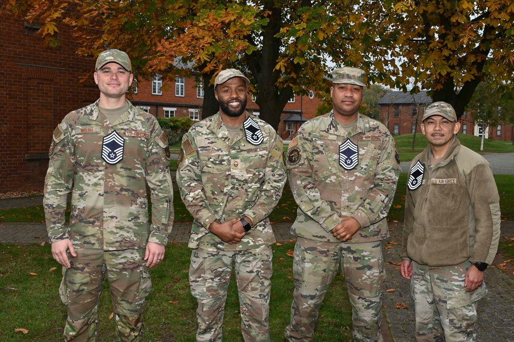 The 100th ARW command team congratulates Chief Master Sergeant selects