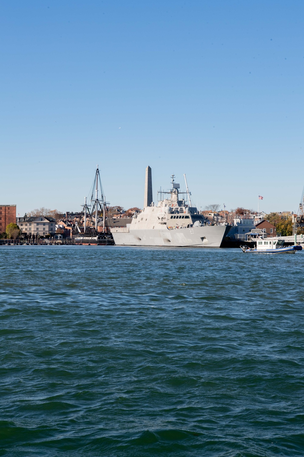 USS Nantucket arrives in Boston