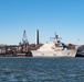 USS Nantucket arrives in Boston