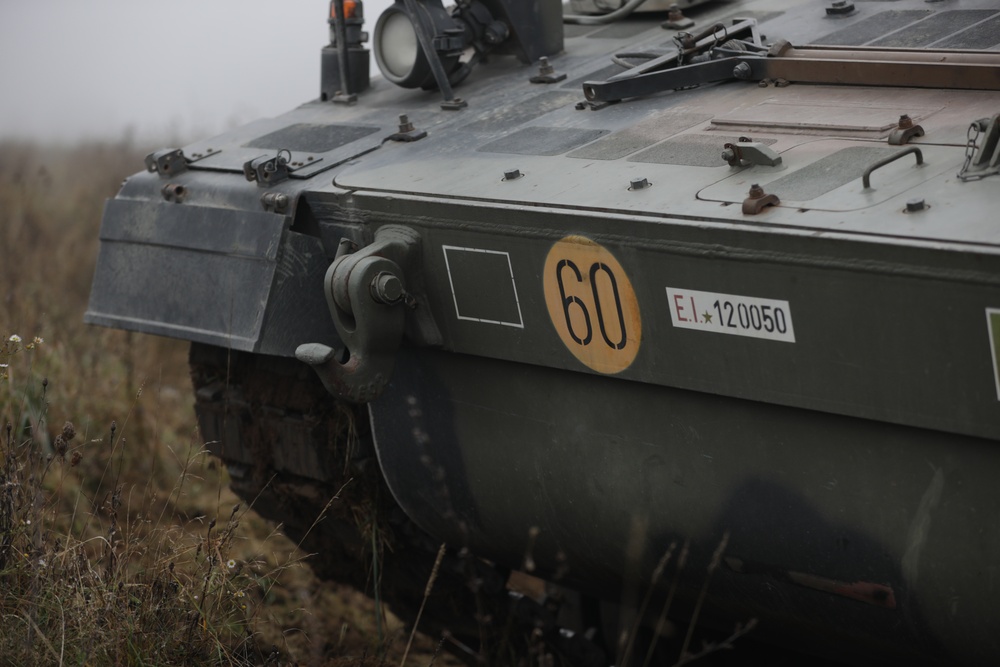 Italian Army PzH 2000 prepares for Exercise Dynamic Front 25