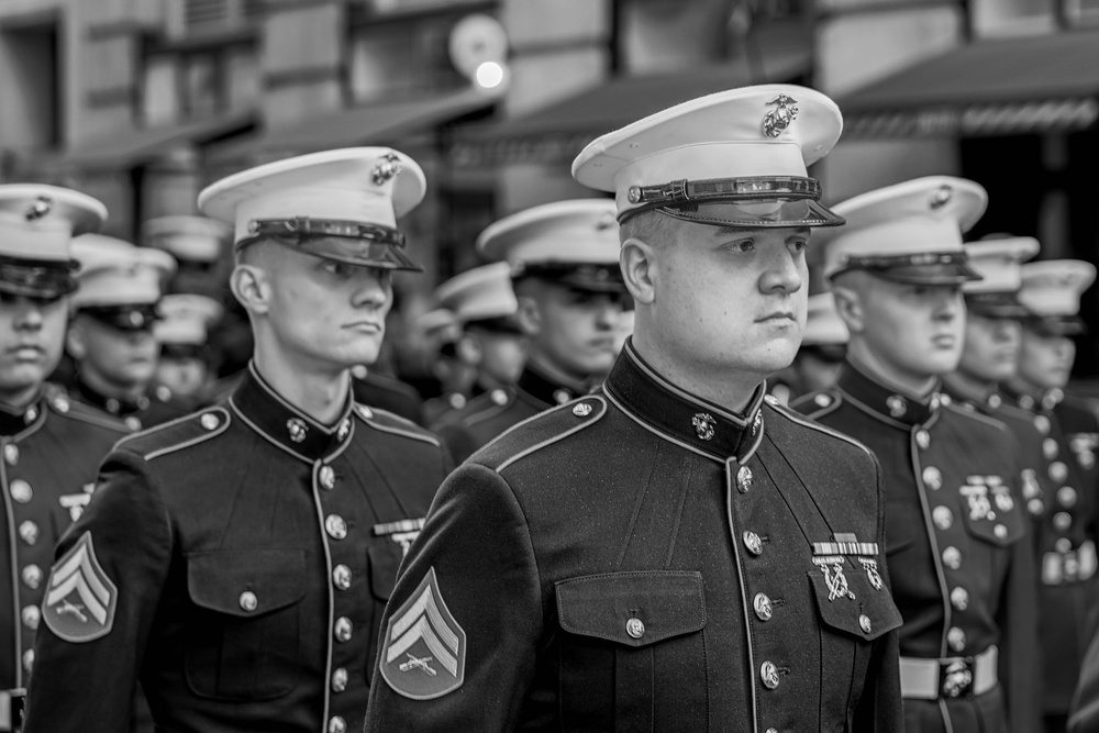 Marines from 25th Marine Regiment Join New York City Veterans Day Parade