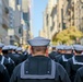 Sailors from USS John Basilone participate in New York City Veterans Day Parade