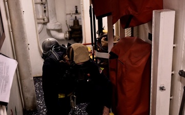 USS Winston S. Churchill conducts Damage Control Drills