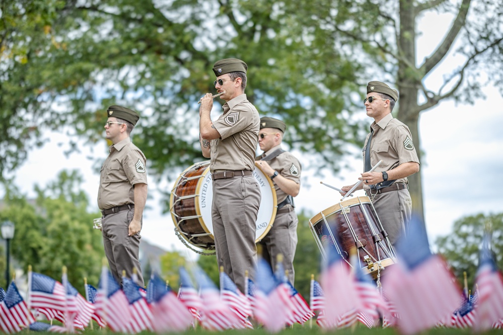 The West Point Band Performing during Roll Call