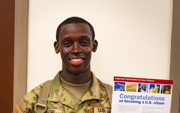 U.S. military member naturalization