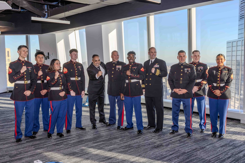 Sailors and Marines Attend Unconventional Screening with Host Naveed Jamali for Veterans Week