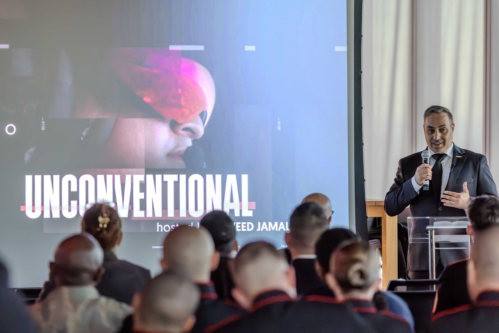 Sailors and Marines Attend Unconventional Screening with Host Naveed Jamali for Veterans Week