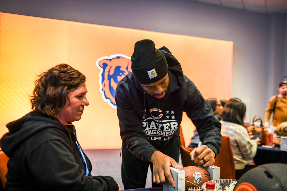 Chicago Bears Host Service Members at Halas Hall