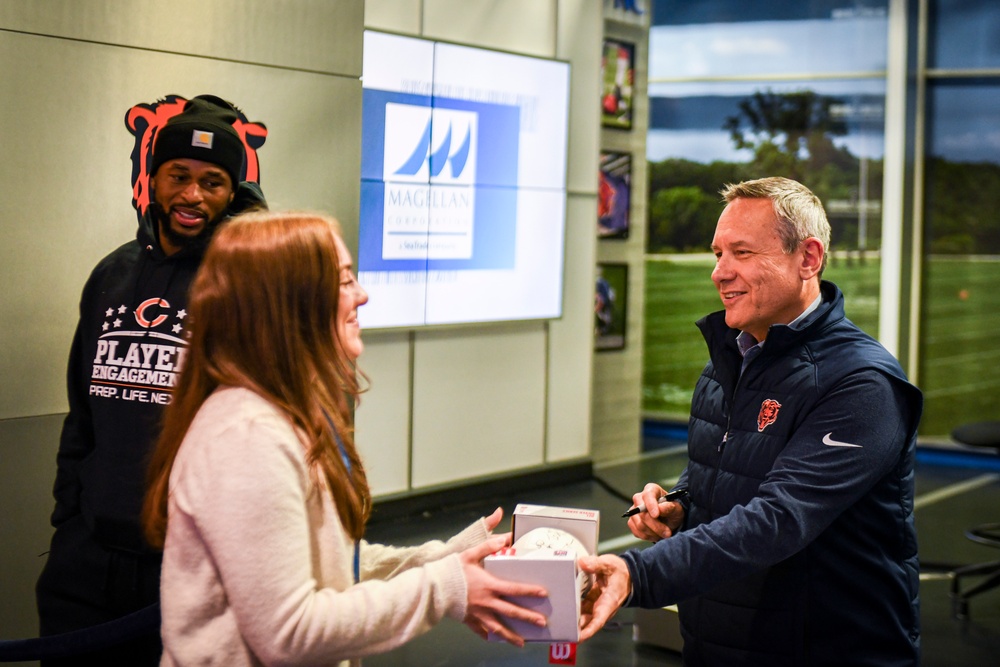 Chicago Bears Host Service Members at Halas Hall