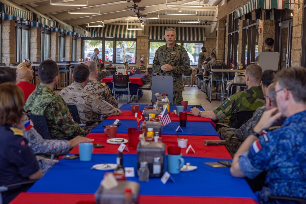 Foreign Naval Attachés visit MCAS Miramar
